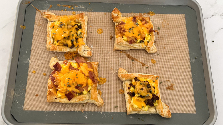 breakfast pastries on sheet pan