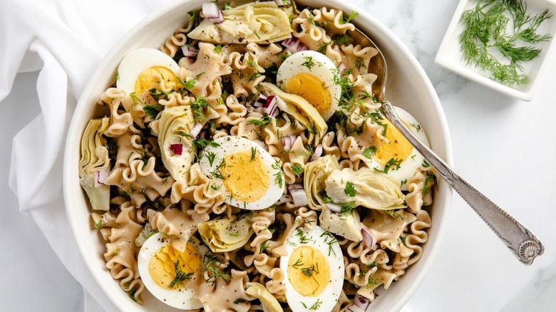 dill egg pasta salad