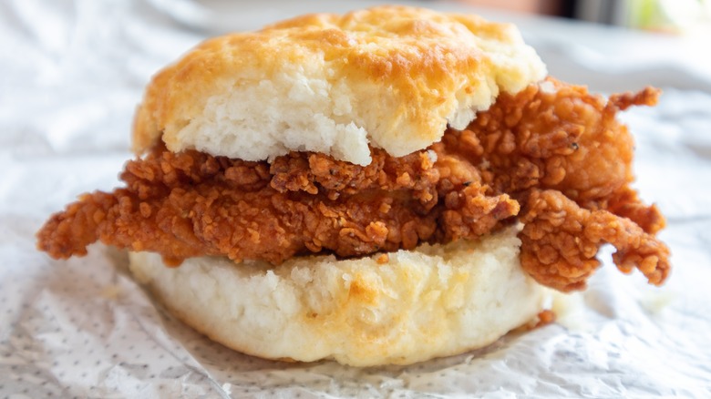 Chick fil A chicken Biscuit