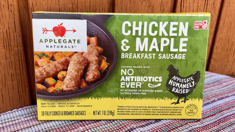 Applegate Naturals chicken & maple breakfast sausage