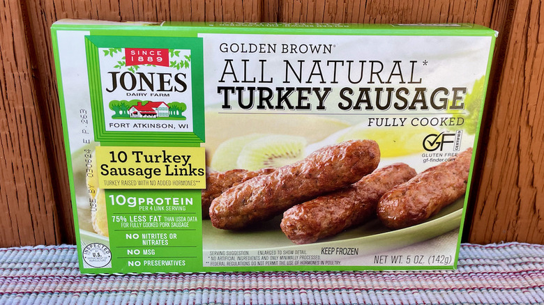 Jones all natural turkey sausage