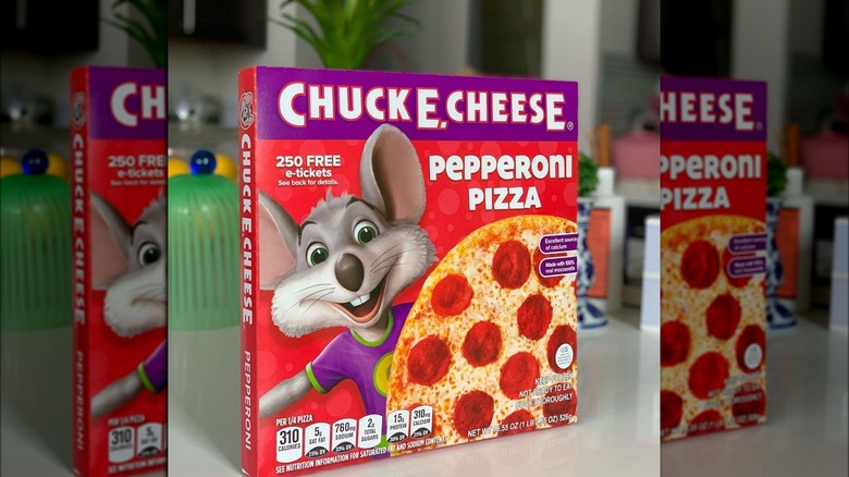 Chuck E. Cheese frozen pepperoni pizza