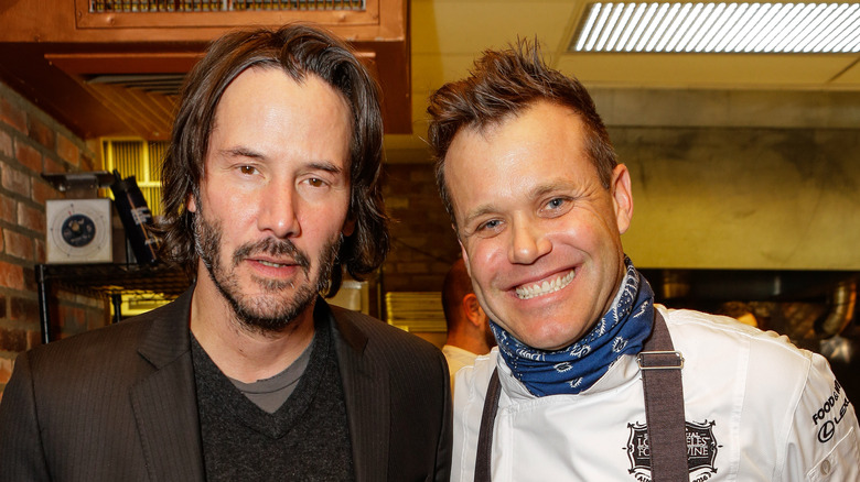 Brian Malarkey with Keanu Reeves