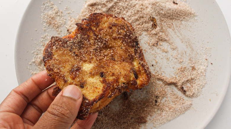 cinnamon sugar on toast