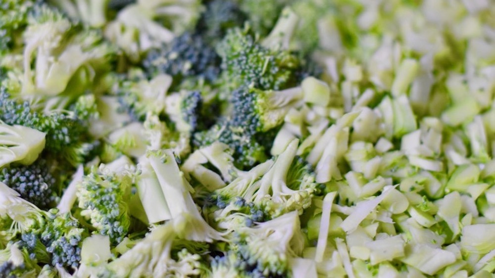 broccoli florets and stems