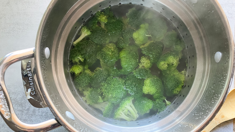 Broccoli Pasta Salad in pot