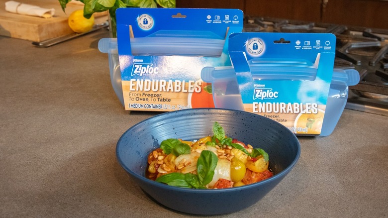 Ziploc Endurables with food