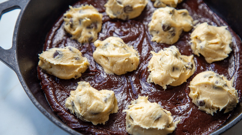 brownie cookie skillet