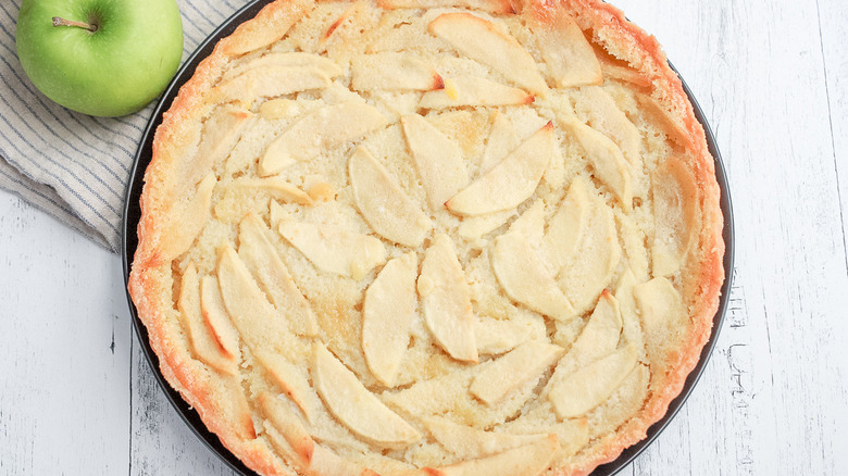 baked brown butter apple tart 