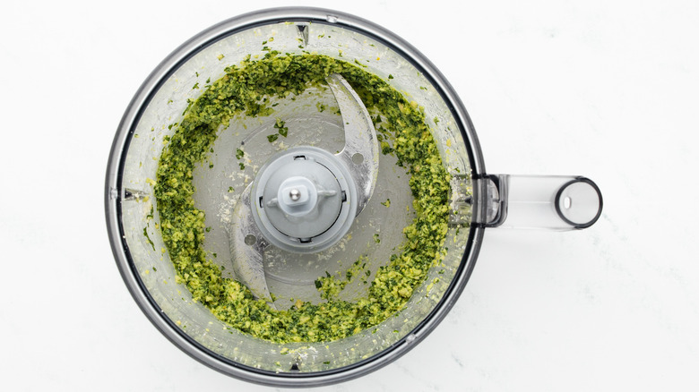 pesto paste in food processor