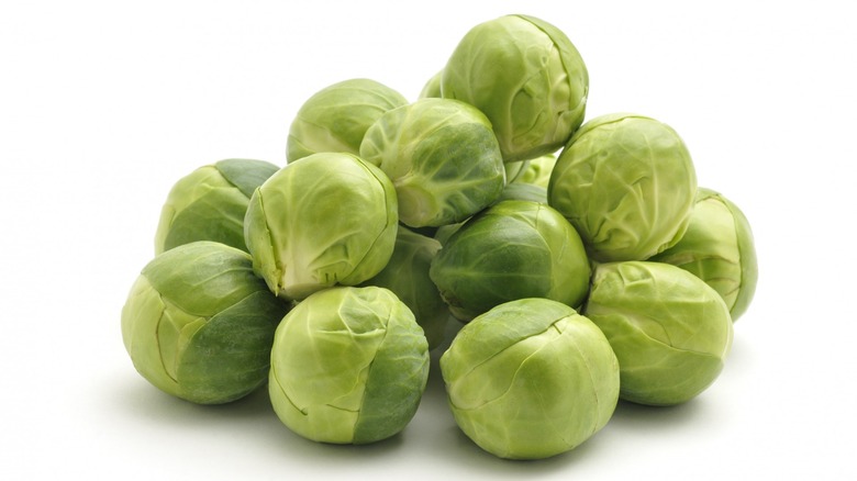 Pile of Brussels sprouts