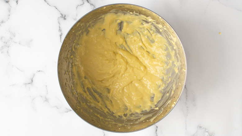 aioli in metal bowl