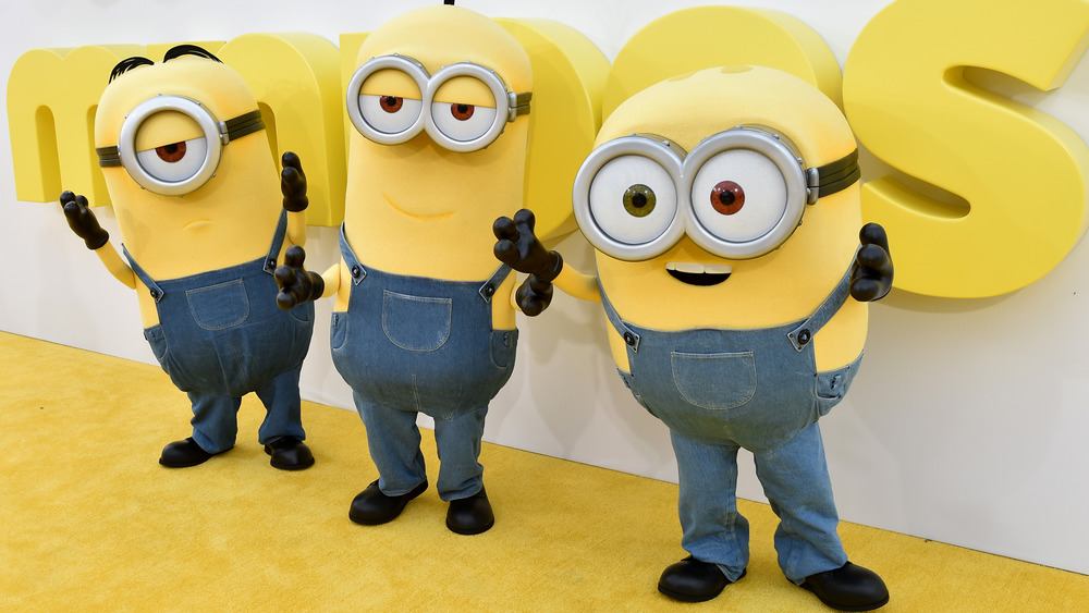 Minions on yellow carpet