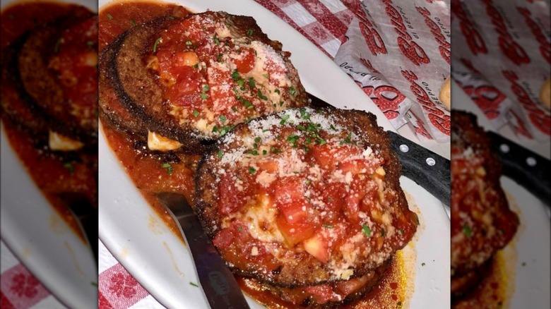 Buca di Beppo eggplant parmigiana