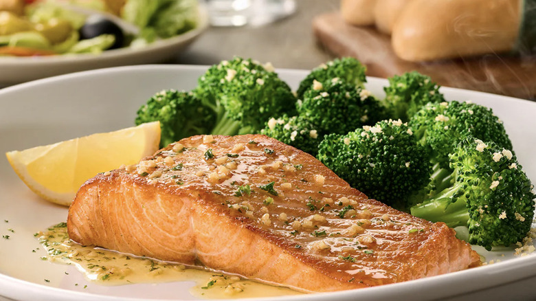 Olive Garden herb garlic salmon