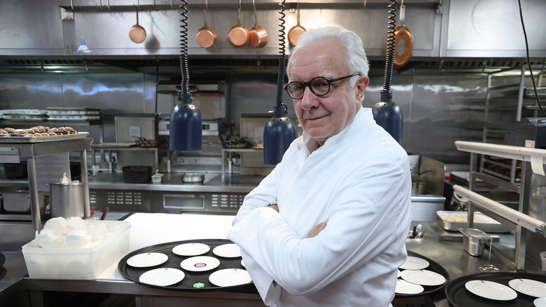 Alain Ducasse in the kitchen