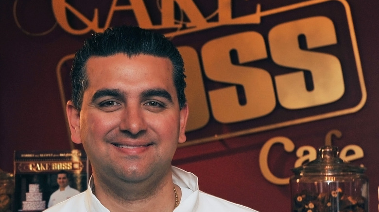 Cake Boss Buddy Valastro in chef coat