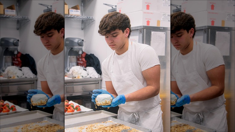 Marco Valastro in the kitchen