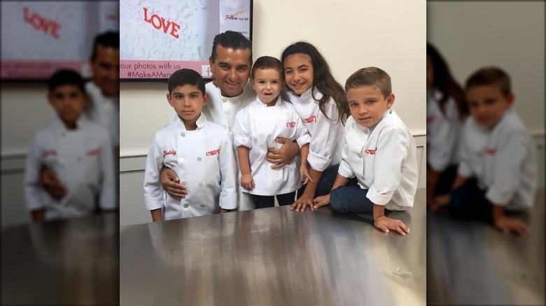 Buddy Valastro with his kids