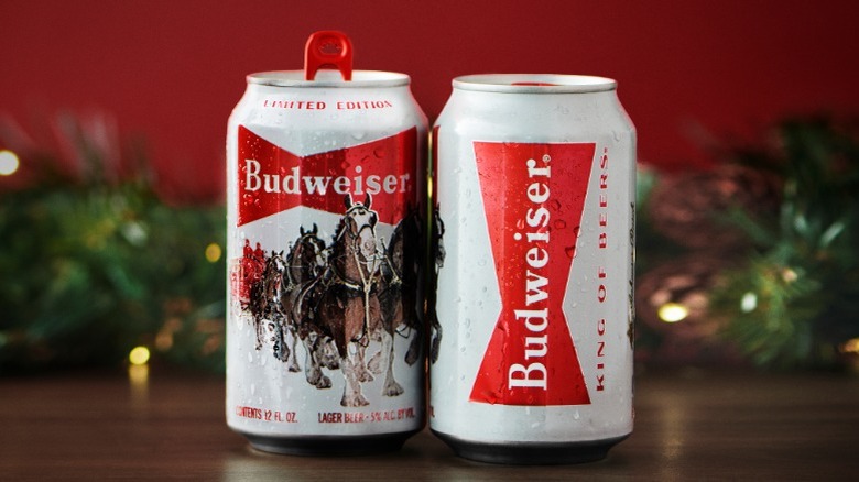 Budweiser holiday cans