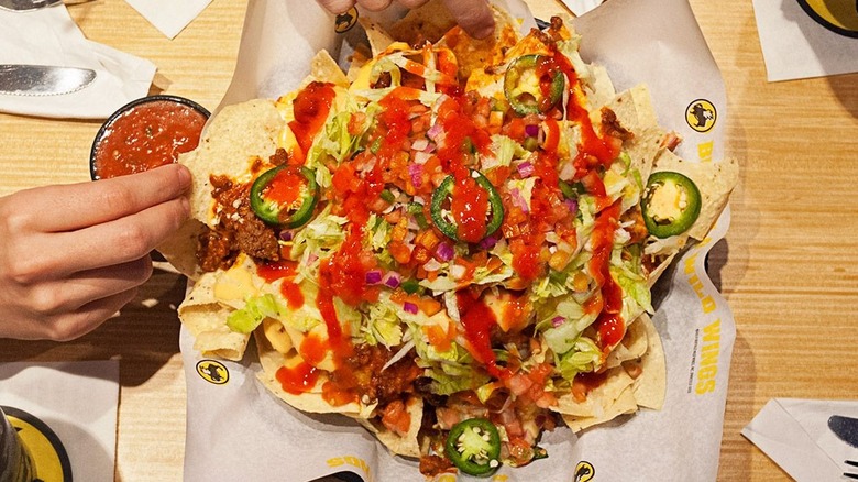 Nachos with wild sauce