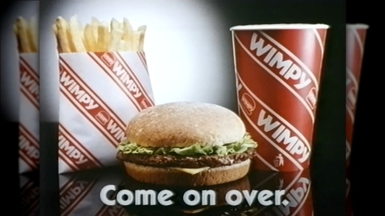 advertisement for Wimpy burger