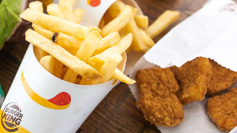 Burger King chicken nuggets and fries