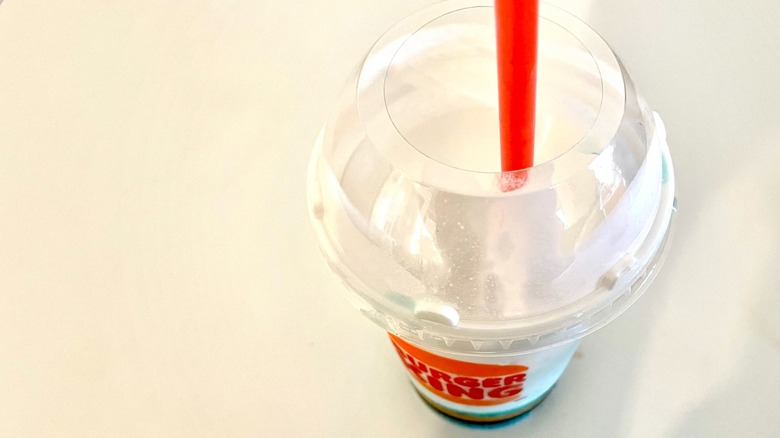 close up of burger king slushie