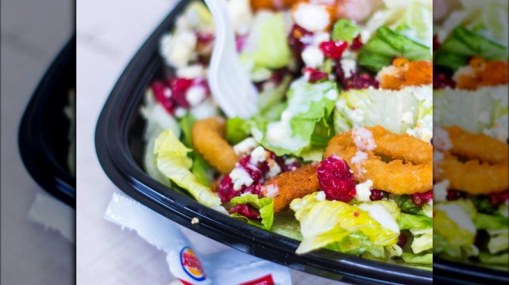 Burger King hack add onion rings to salad