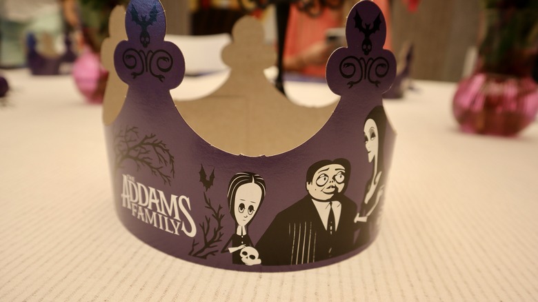 purple Addams Family Burger King crown