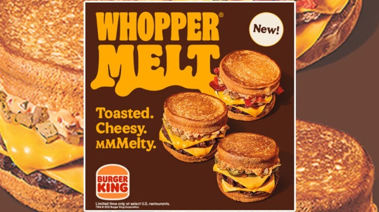 Ad for Burger King Whopper Melts