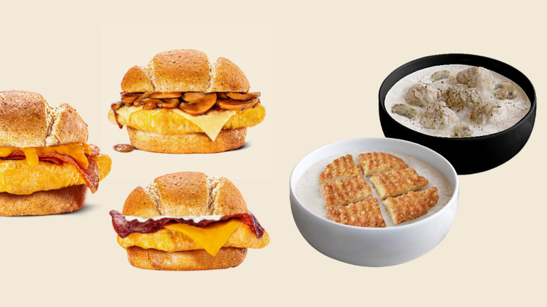 Rye sandwiches and congee bowls from Burger King Malaysia and Thailand