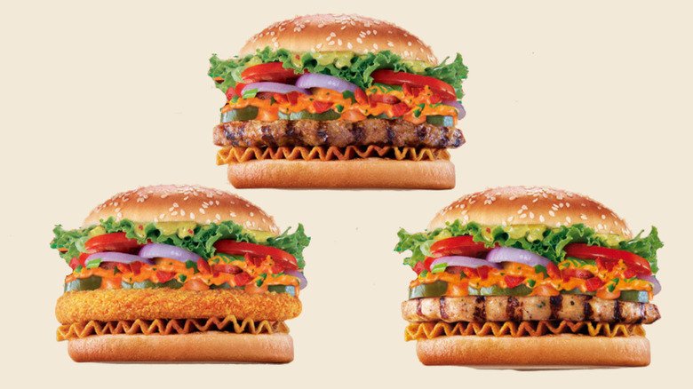 Indie Tikka Whopper Burgers from Burger King India