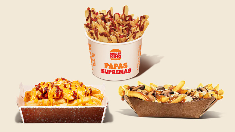 Burger King's loaded fries from Canada, Mexico and South Africa