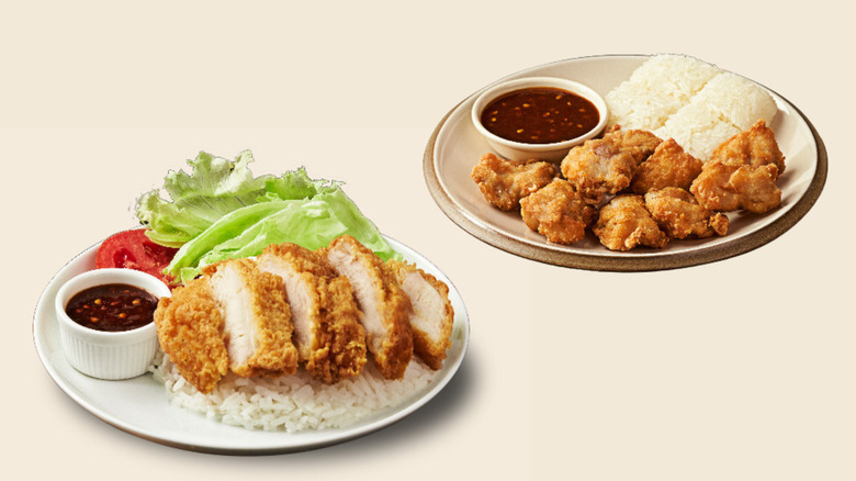 Chicken and rice dishes from Burger King Thailand