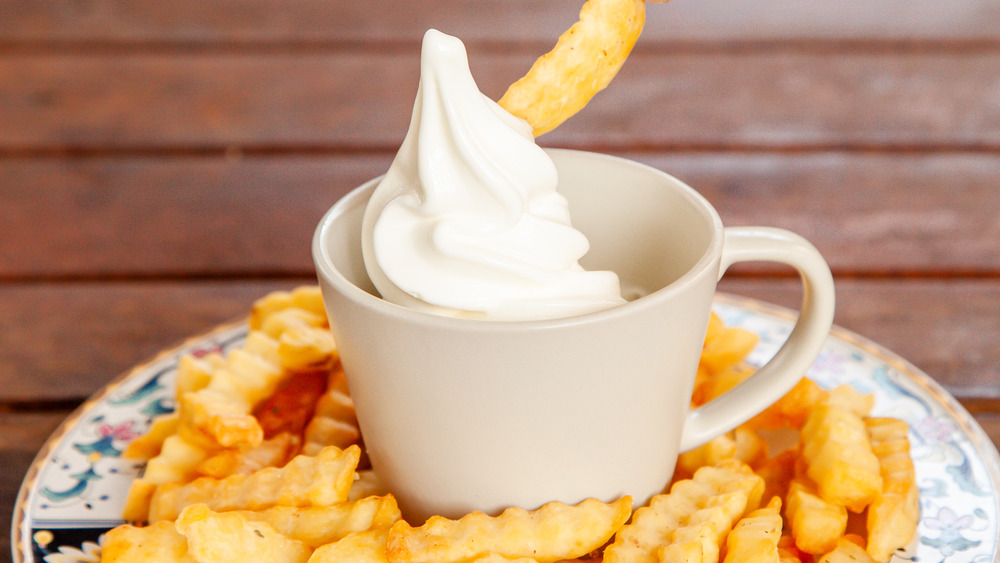 fries and ice cream