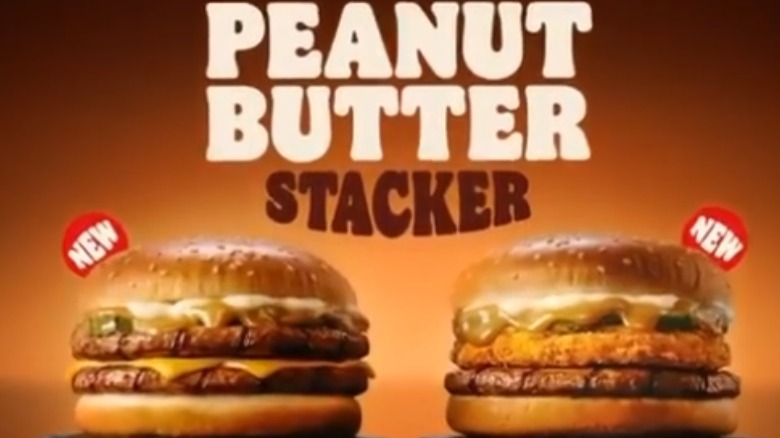 Burger King peanut butter stacker advertisement