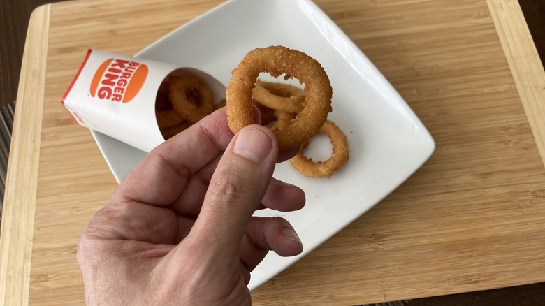 Close up of Burger King ring