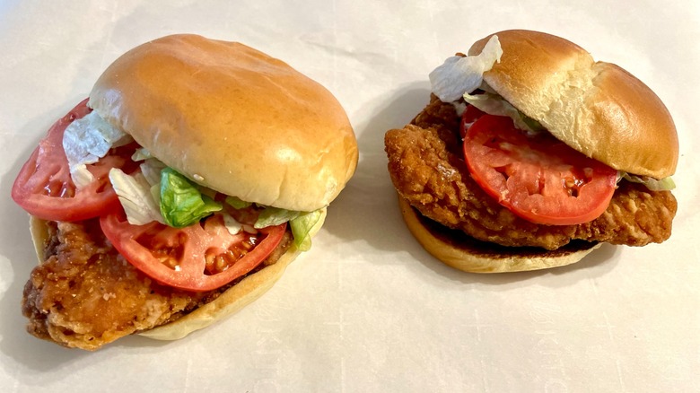 fast food chicken sandwiches