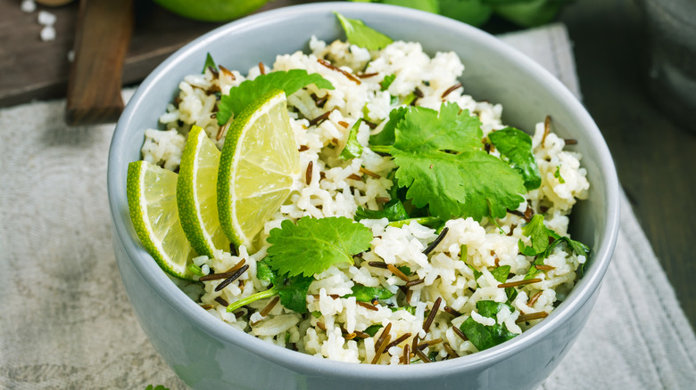 bowl of cilantro lime rice