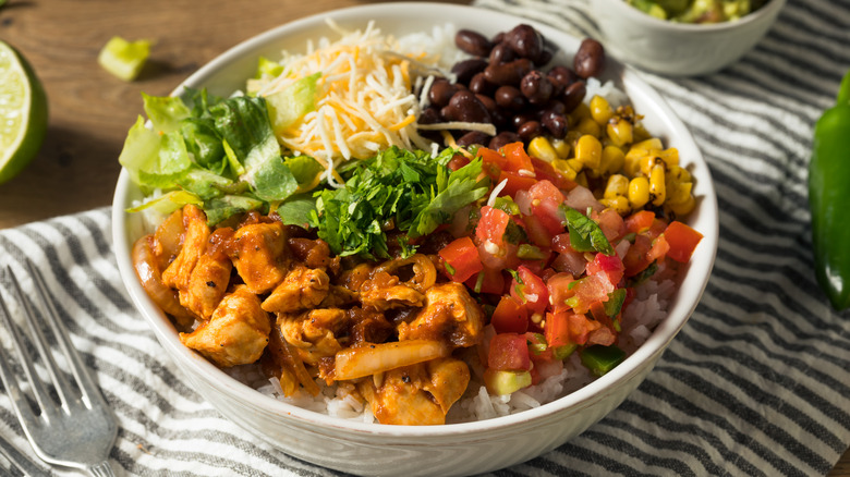 Chicken burrito bowl