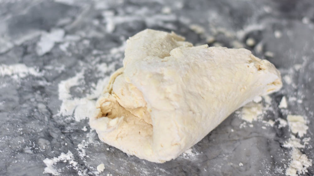 rolling biscuit dough