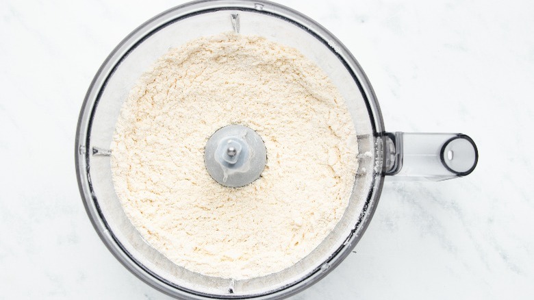 flour in a food processor