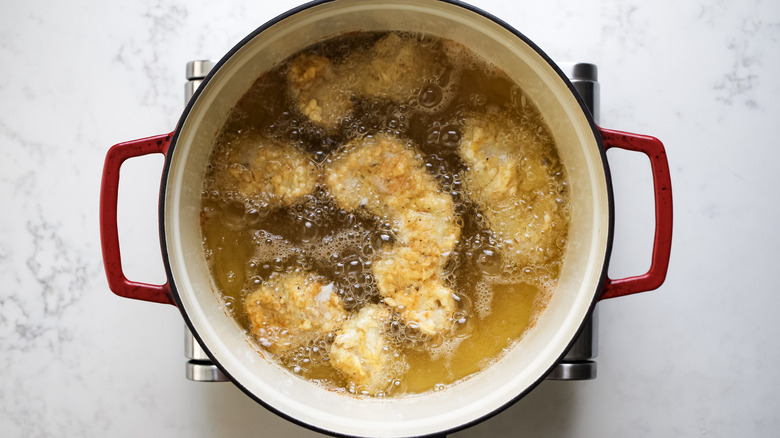 turkey frying in oil