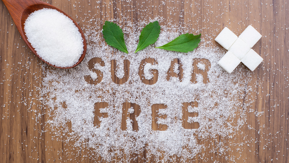 sugar free label in stevia 