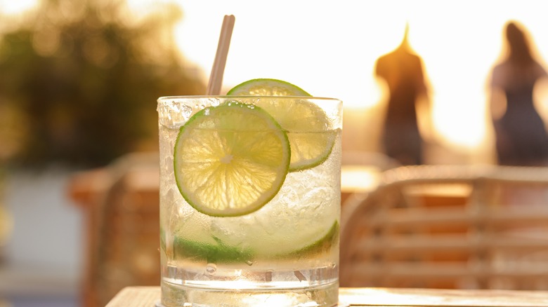 Caipirinha in the sunlight.