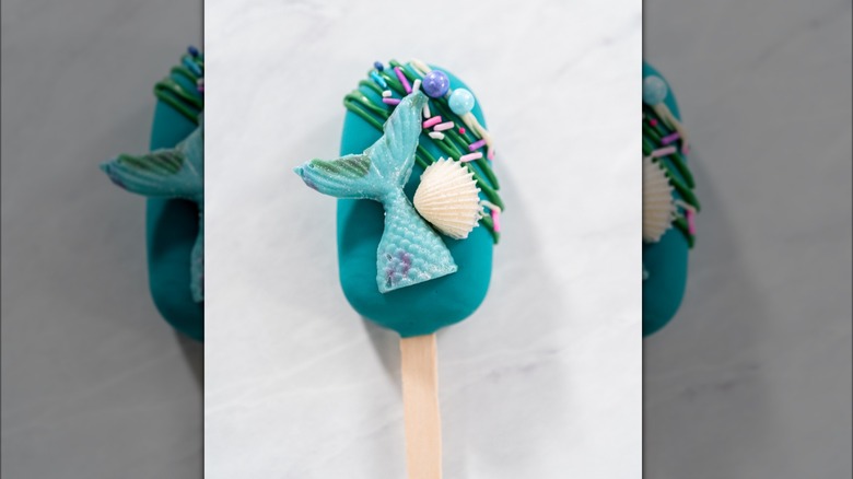 Mermaid cakesicle