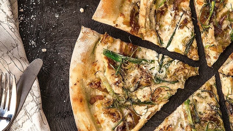 Roasted Garlic Chicken pizza from california pizza kitchen