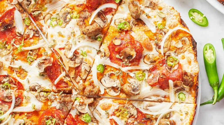 Spicy Milano pizza from california pizza kitchen