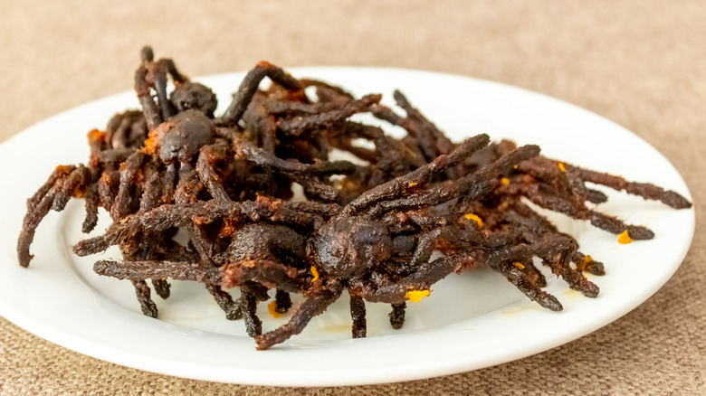 Cambodian fried tarantulas